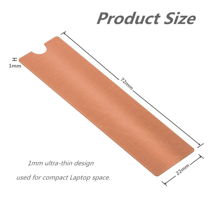 M.2 Copper Heatsinks Cooler for M.2 2280 SSD Laptop(2 P