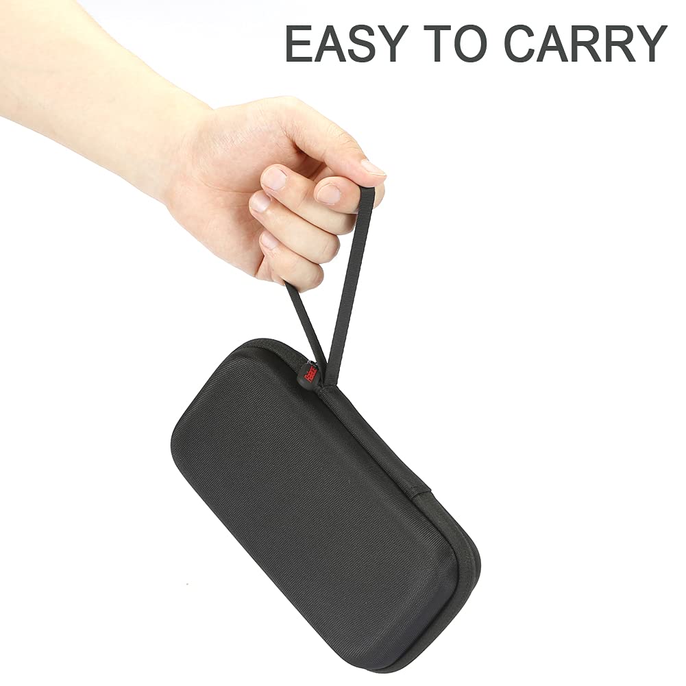 Hard Travel Carrying Case for RODE GO II/GO 2 Dual Channel Compact Digital Microphone System-Black(Gray Lining)