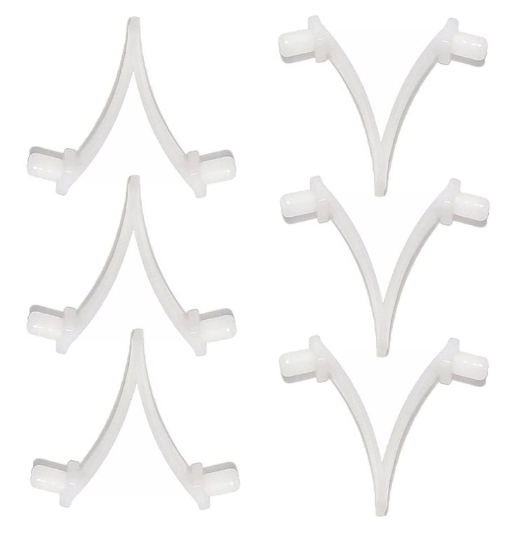 Pool Butterfly Clip V Clip Pool Attachment Clips for Swimming Pool Spa Brush, Leaf Skimmer, Vacuum Head, Mini Jet Vacuum, Telescopic Pool Pole (6 Pack)