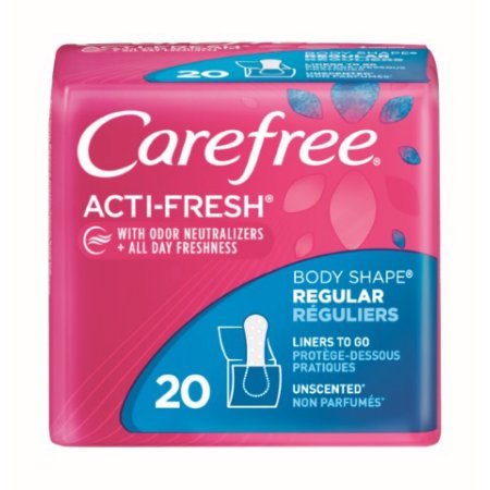 Carefree Acti-Fresh Body Shape Regular to Go Unscented 