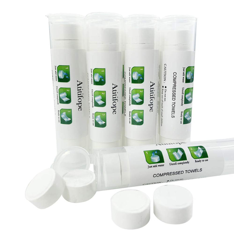 Atitifope Compressed Towels Cleaning Wipes Travel Reusa