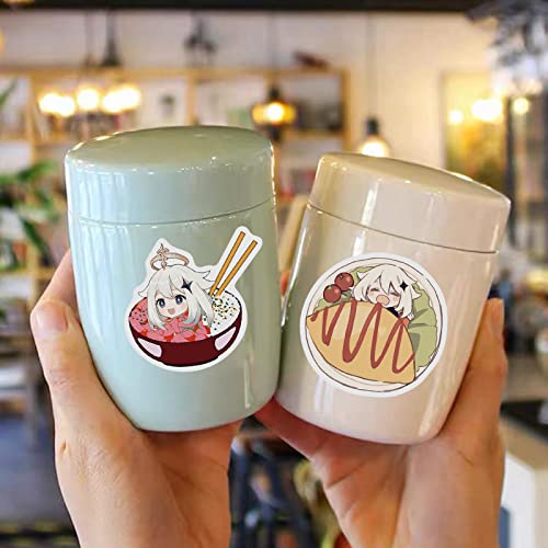 Genshin Impact Stickers 100 Pack Game Decals Water Bottle Laptop Skateboard Sticker Decals for Kids Teens Aldults Waterproof Stickers