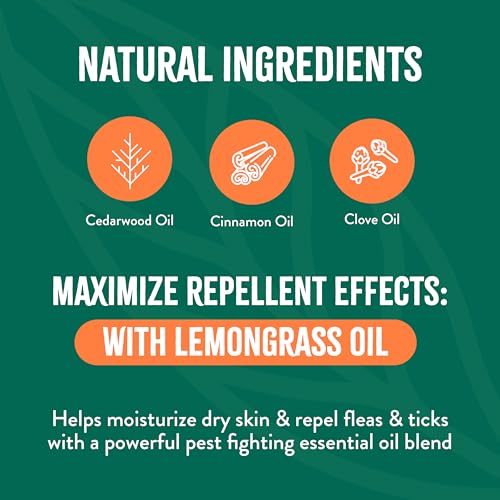 Max Strength Flea and Tick Treatment Spray for Dogs &amp; Home, Safe Prevention Around Kids, Powerful &amp; Natural Defense, Made in USA, 16oz