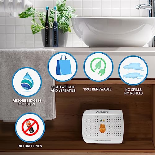 Wireless Mini Dehumidifier, White (E-333)