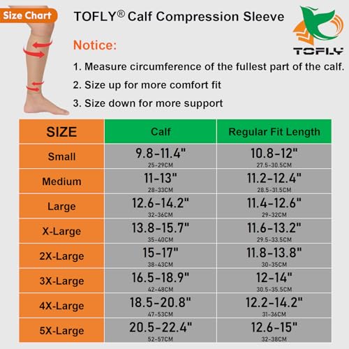 TOFLY® Calf Compression Sleeve for Men &amp; Women,