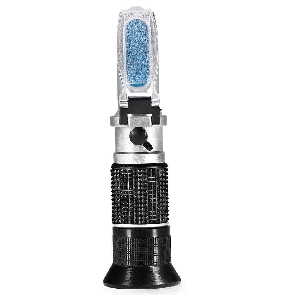 Handheld Brix Meter Refractometer, Portable 0-90% Brix Refractometer High Accurate with ATC,Sugar Content Measurement for Sugar Food Fruit Beverages Honey