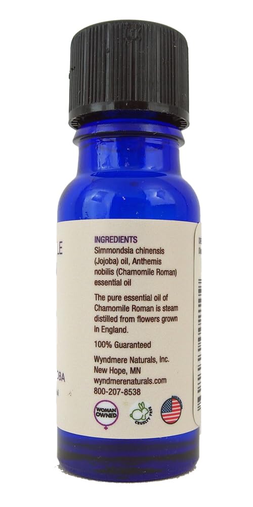 Chamomile Roman Essential Oil in Jojoba Oil - .33 Fl Oz