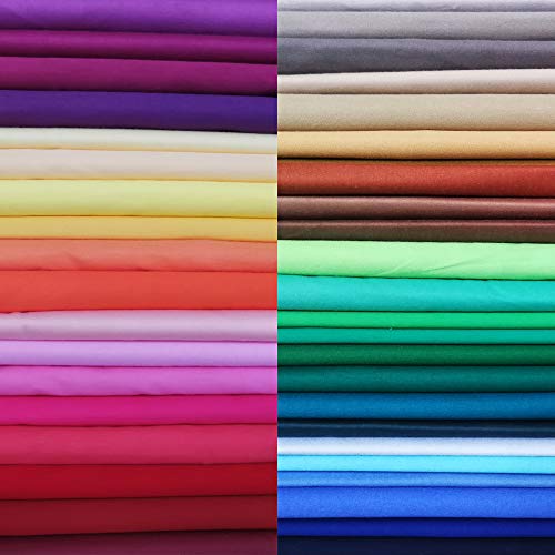 50 PCS 8 x 8 Precut Multi-Colors Cotton Fabric Squares 