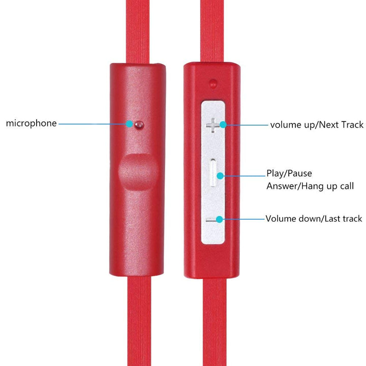 Replacement Audio Remote Mic Volume Control Aux Cable Wire Cord Compatible with Sony MDR-X10 MDR-XB920 MDR-X910 Headphones (Red)