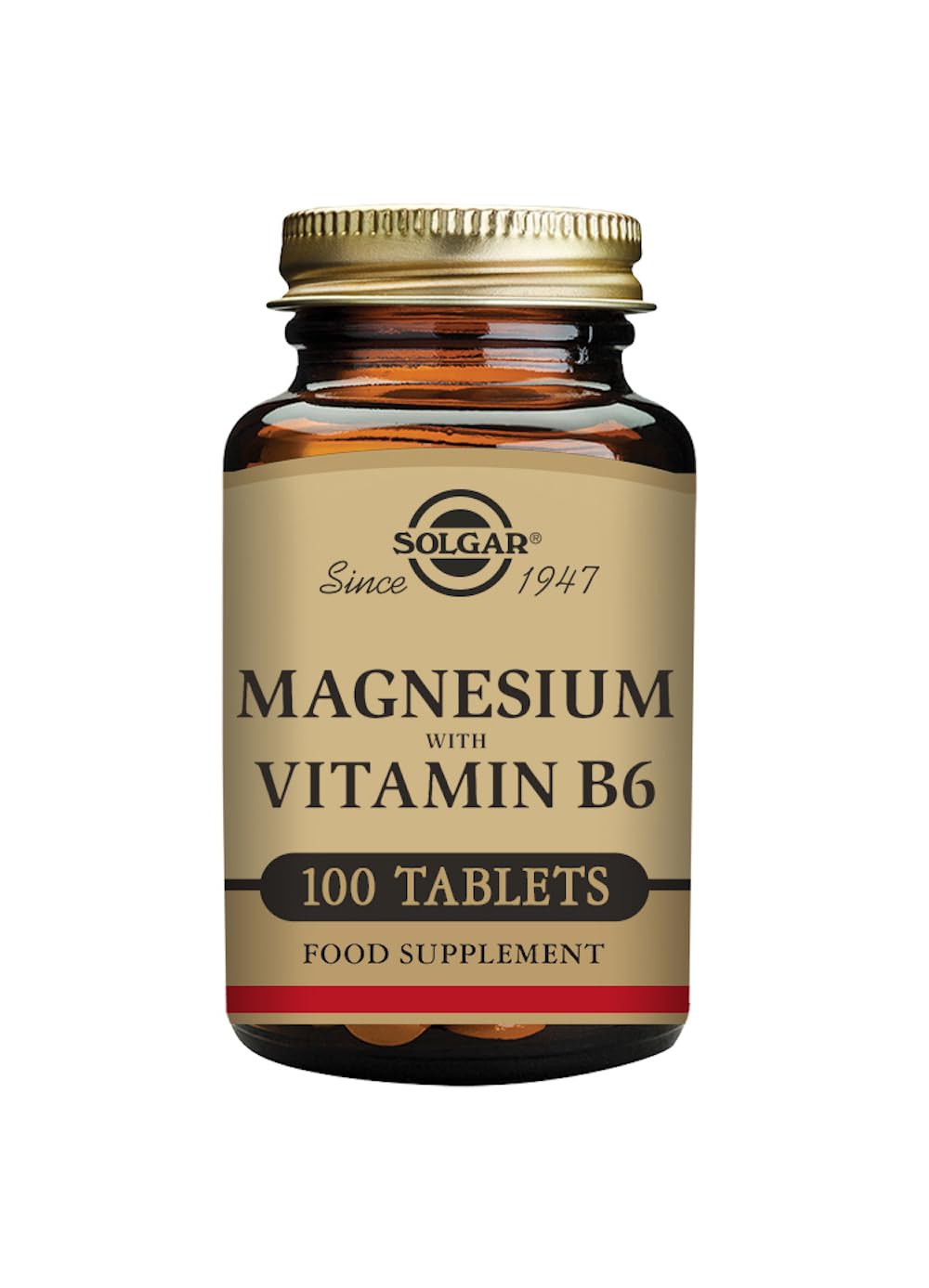 Solgar Magnesium with Vitamin B6 - 100 Tablets - Promot