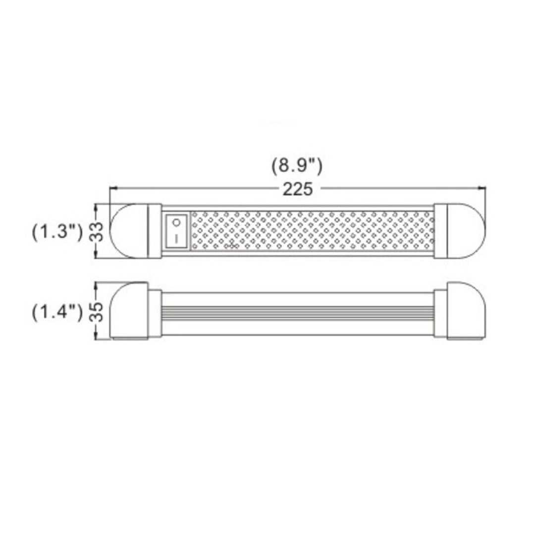 Lightronic LED Light Fixture 9 Compact Size, 6000K Cool