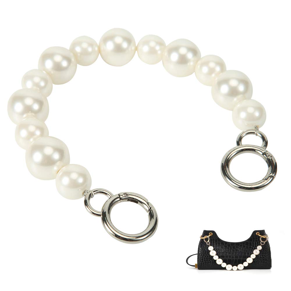 Xiazw Sturdy Large Imitation Pearl Bead Purse Handle St