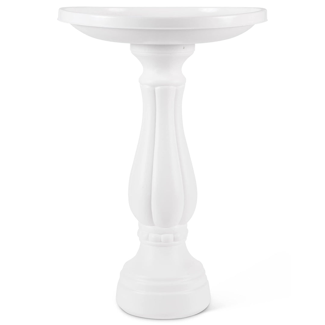 Bloem Promo Bird Bath with Pedestal, 25 x 17, White (270-10)