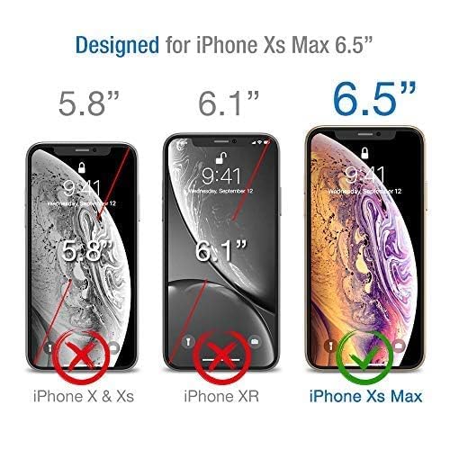Glass Screen Protector Designed for Apple iPhone 11 Pro Max/iPhone Xs Max (6.5) [Edge to Edge Coverage] Full Protection Durable Tempered Glass [Guidance Frame Included] - Pack of 3