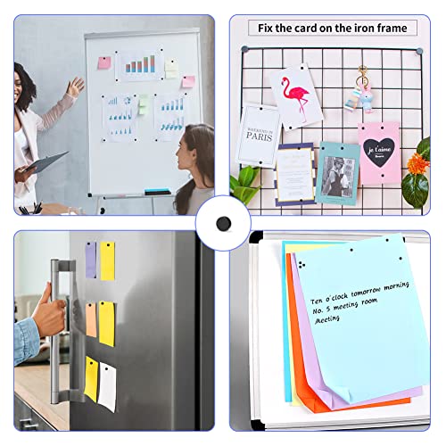 Tiny Crafts Magnets, Mini Magnets Small Round Magnets for Fridge, Miniature Models, Whiteboard, Office and Photo, 3x2mm Miniature Magnets, 120Pcs Little Magnets, Black