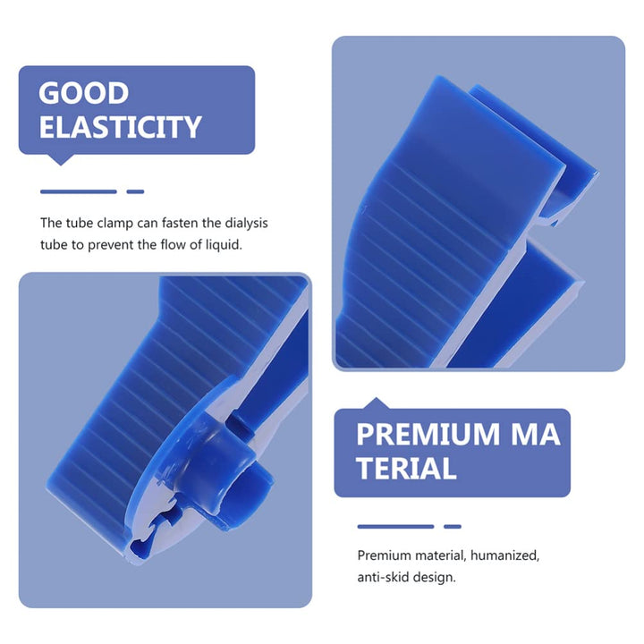 EXCEART Dialysis Bag Clamp 5Pcs Peritoneal Flow Control Clips Dialysis Tubing Clamps Catheter Clamp Urinary Incontinence Closures