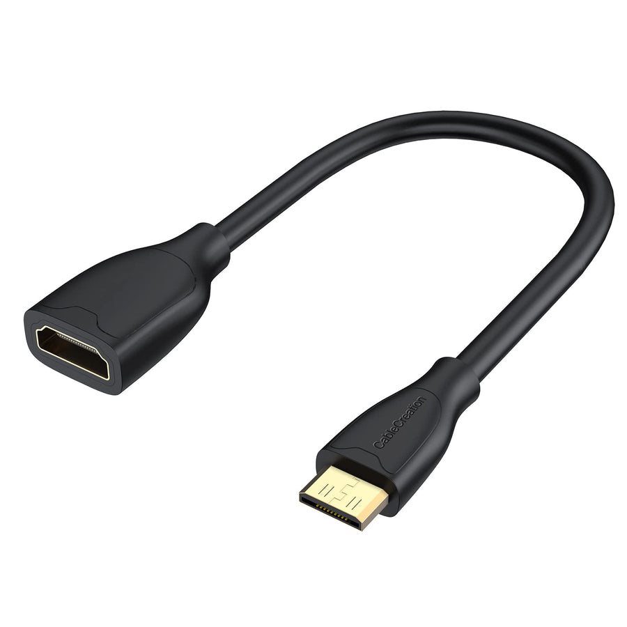 CableCreation Mini HDMI to HDMI Cable, 0.5ft Mini-HDMI 