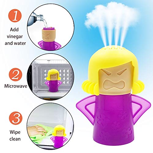 OIF Microwave Oven Steam Cleaner Easily Cleans the Crud