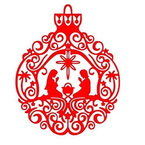 Nativity Ornament Cutting Dies, Metal Cutting Dies Stencils Scrapbooking Steel Craft Die Cuts Paper Art Emboss Card Making Stencil