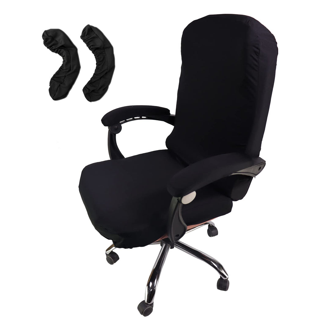 Printed Office Chair Covers, Stretch Computer Chair Cover Universal Boss Chair Covers Modern Simplism Style High Back Chair Slipcover (Butterfly, Large)