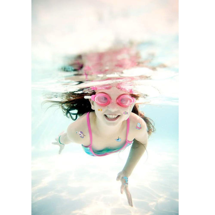 188PCS Ocean Temporary Tattoos for Kids - Mermaid, Dolphin, Whale Tattoo Body Stickers - Cartoon Tattoos Sticker for Boy Girl Birthday Party Decorations Supplies Favors(12 Sheets)