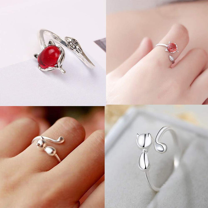 20 Pcs Open Rings Frog Leaf Chain Adjustable Ring for Women Men Punk Vintage Gothic Stackable Ring Jewelry Set