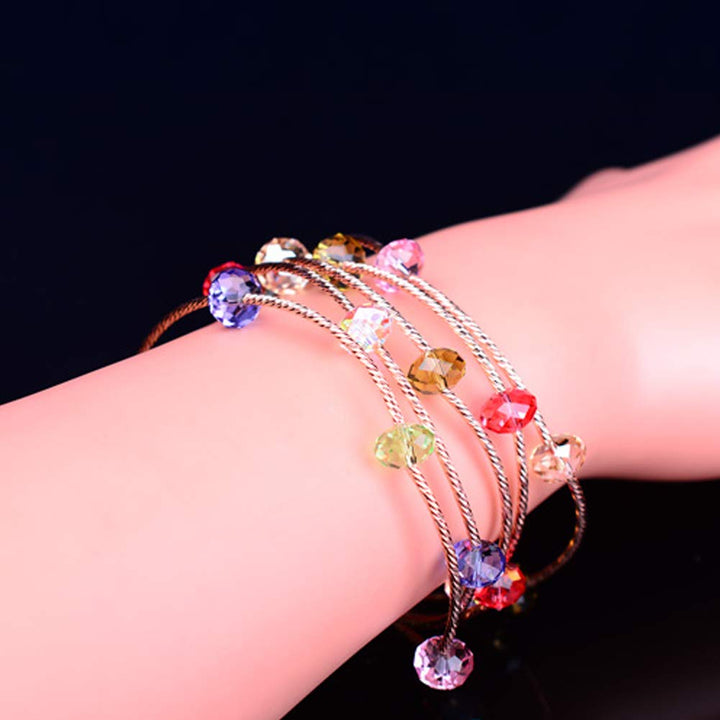 Bingcute Wholesale Briolette Crystal Glass Beads Findin