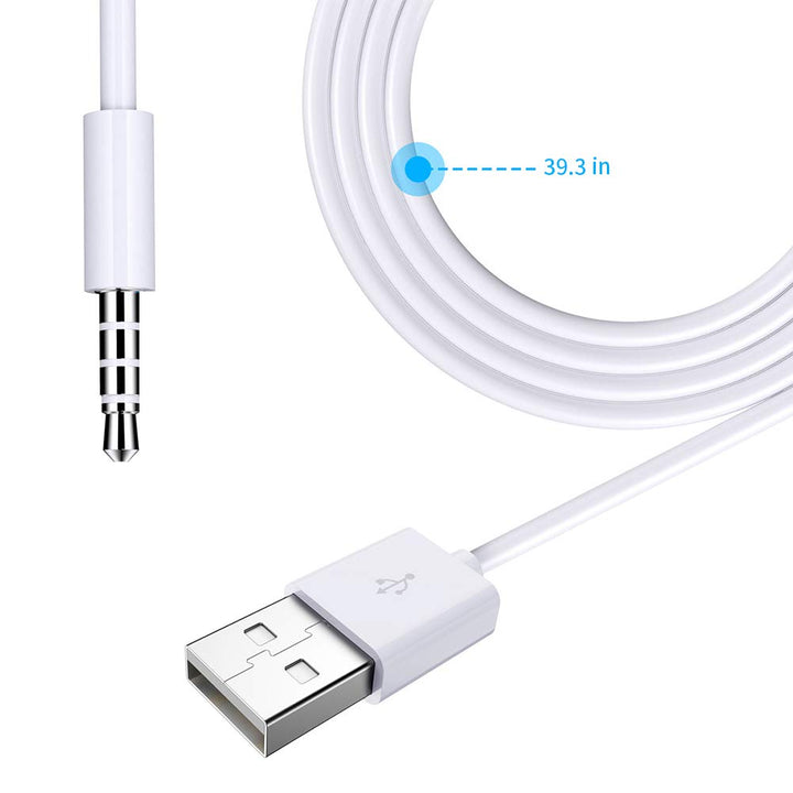 PChero 3.5mm Male AUX Audio Jack to USB 2.0 Male Chargi