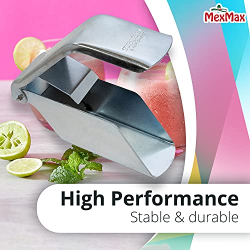 Manual Ice Shaver - Raspador De Hielo Para Raspados - Mexican Ice Maker - Handheld Ice Scraper - Tinned Ice Shaver Stainless Steel Blade for Shaved Granita - One Size, Silver - Cocina Mexicana