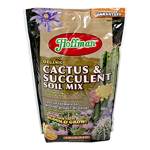 10404 Organic Cactus and Succulent Soil Mix, 4 Quarts, Brown/A