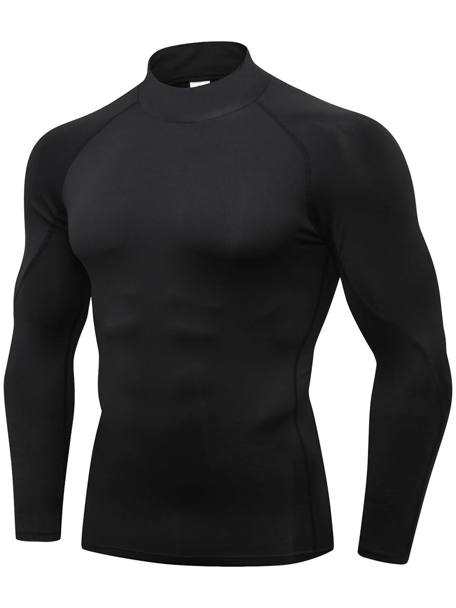 Men's Compression Shirts Long Sleeve Athletic Worko
