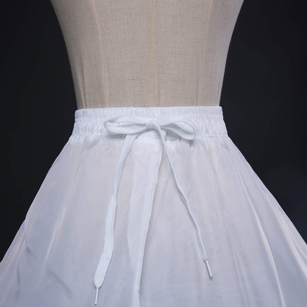 ZLQQ Women&#39;s 4-Hoop A-Line Floor Length Wedding
