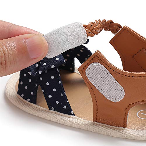 Baby Girl Sandals Summer Crib Shoes Bowknot Soft Sole Infant Girls Princess Dress Flats First Walker Shoes 6-12 month
