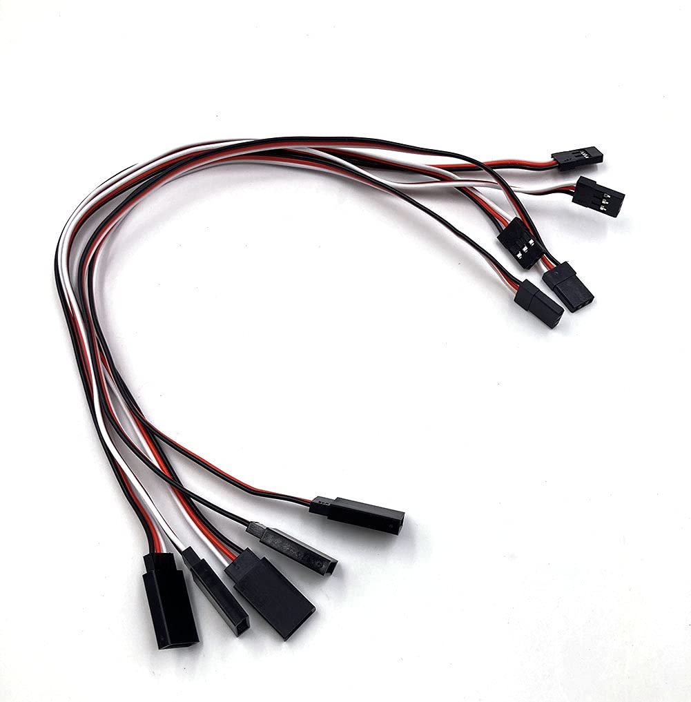 300mm Remote Control Servo Extension Cord Cable Male to Female Servo Extension Lead Wire Cable for RC JR Futaba RC Car or Airplane