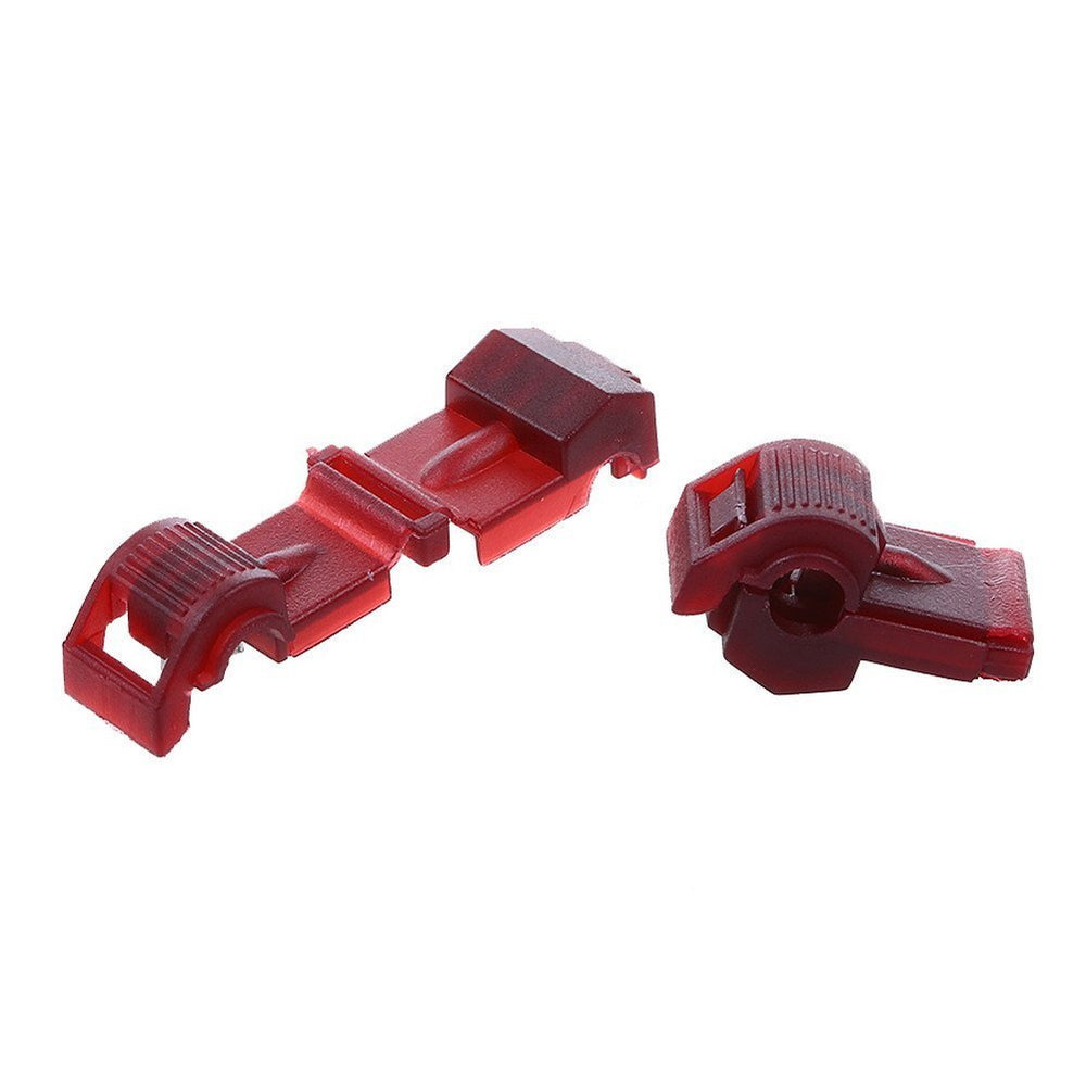 100Pcs (50 Pairs) Terminal Connectors T-Tap Quick Disconnect Wire Connectors Self-stripping Insulated Connectors 22-18 Gauge Female Spade Connector Quick Splice Wire Terminal Kit
