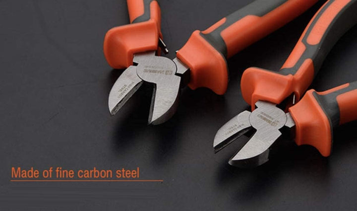 Harden Pro Wire Cutters Diagonal Pliers 6” - Heavy Duty Side Flush Cutters for Wire, Zip Ties, Crafting, Electrical Wire - Fine Carbon Steel - Spring Loaded Ergo Grip Handle (1)