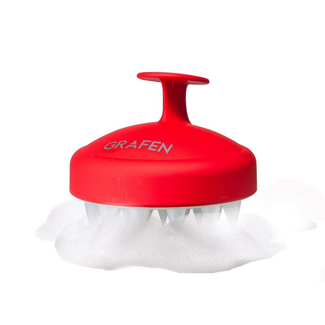 Edge Finger, Hair Shampoo Scalp Massager Brush for Trouble Dandruff Itchiness Hair Loss with Soft Silicone