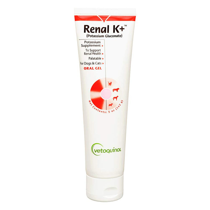 Renal K+ (Potassium Gluconate) Potassium Supplement Gel for Dogs and Cats, 5oz