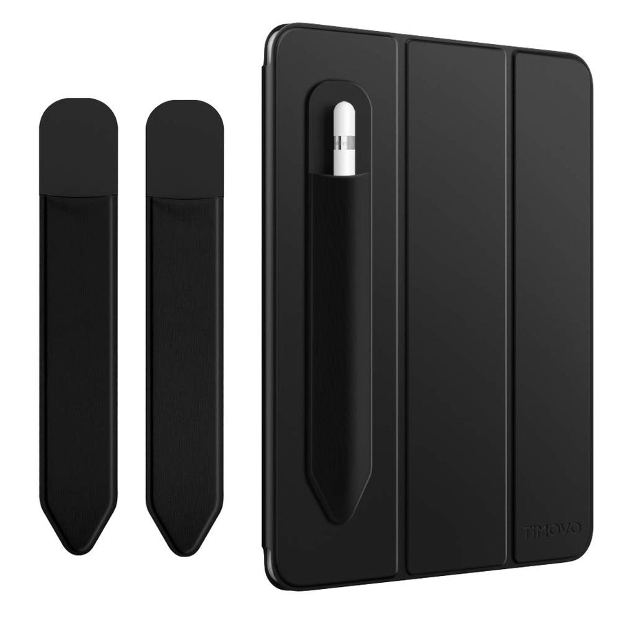 Pencil Holder Compatible with Apple Pencil Pro, Apple Pencil (USB-C) /Apple Pencil (1st & 2nd Gen), Elastic Pencil Pocket Pouch Adhesive Sleeve Case for iPad Pens and Stylus - 2 Pack