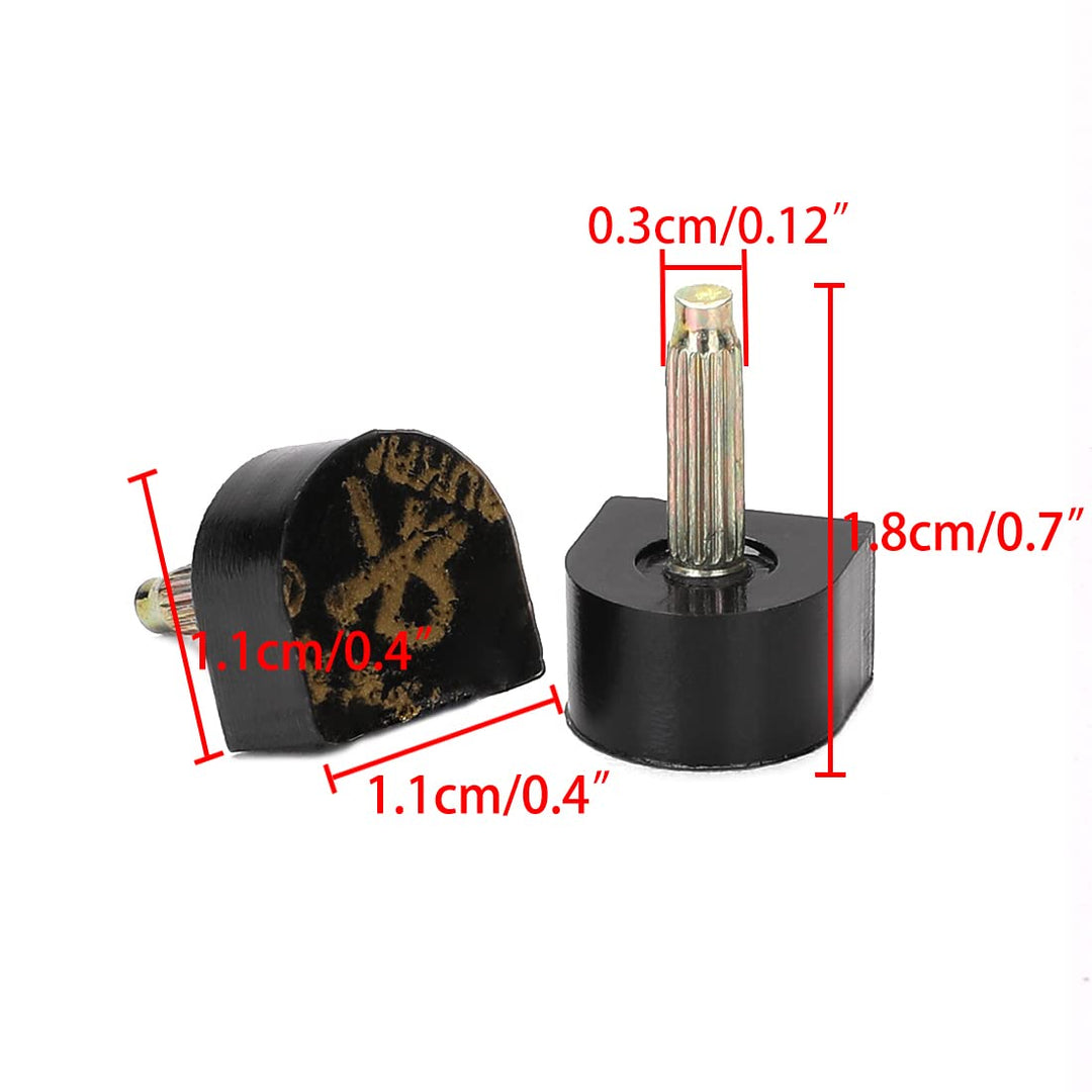 Woman Shoes Repair High Heel Tips Lift Stiletto 11mmx11mm 10pcs Black