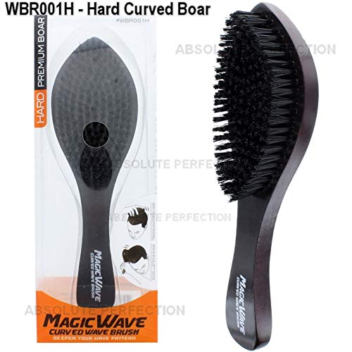 Black Ice Magic Wave 9.25&#39; Curved Wave Brush Hard Premium Boar by Black Ice