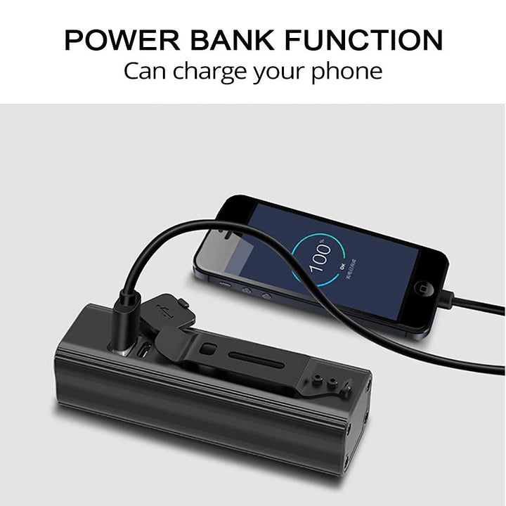 1000 Lumen USB Rechargeable Bike Light,4000mAh Battery with Power Bank Function,Super Bright Bicycle Front Headlight and Back Taillight,5 Light Modes,for Road Mountain Cycling