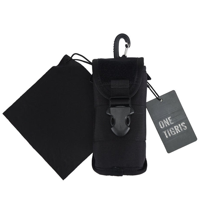 MOLLE Eyeglasses Case with Buckle Hard Shell Sunglasses Storage Box 1000D Nylon (Black)