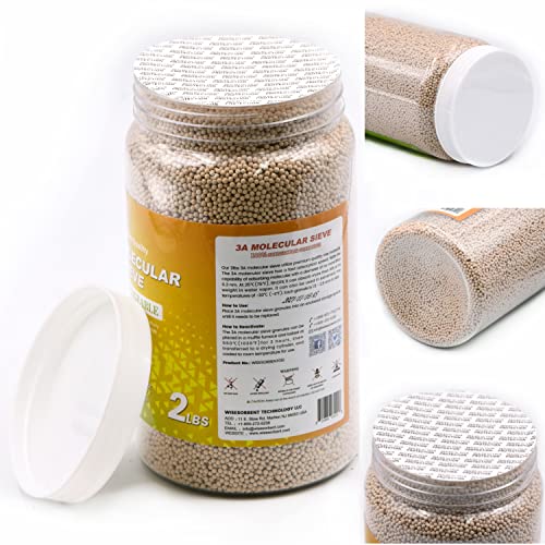 2 LBS 3A Molecular Sieve Desiccant Beads, Dehumidifier Moisture Absorbers