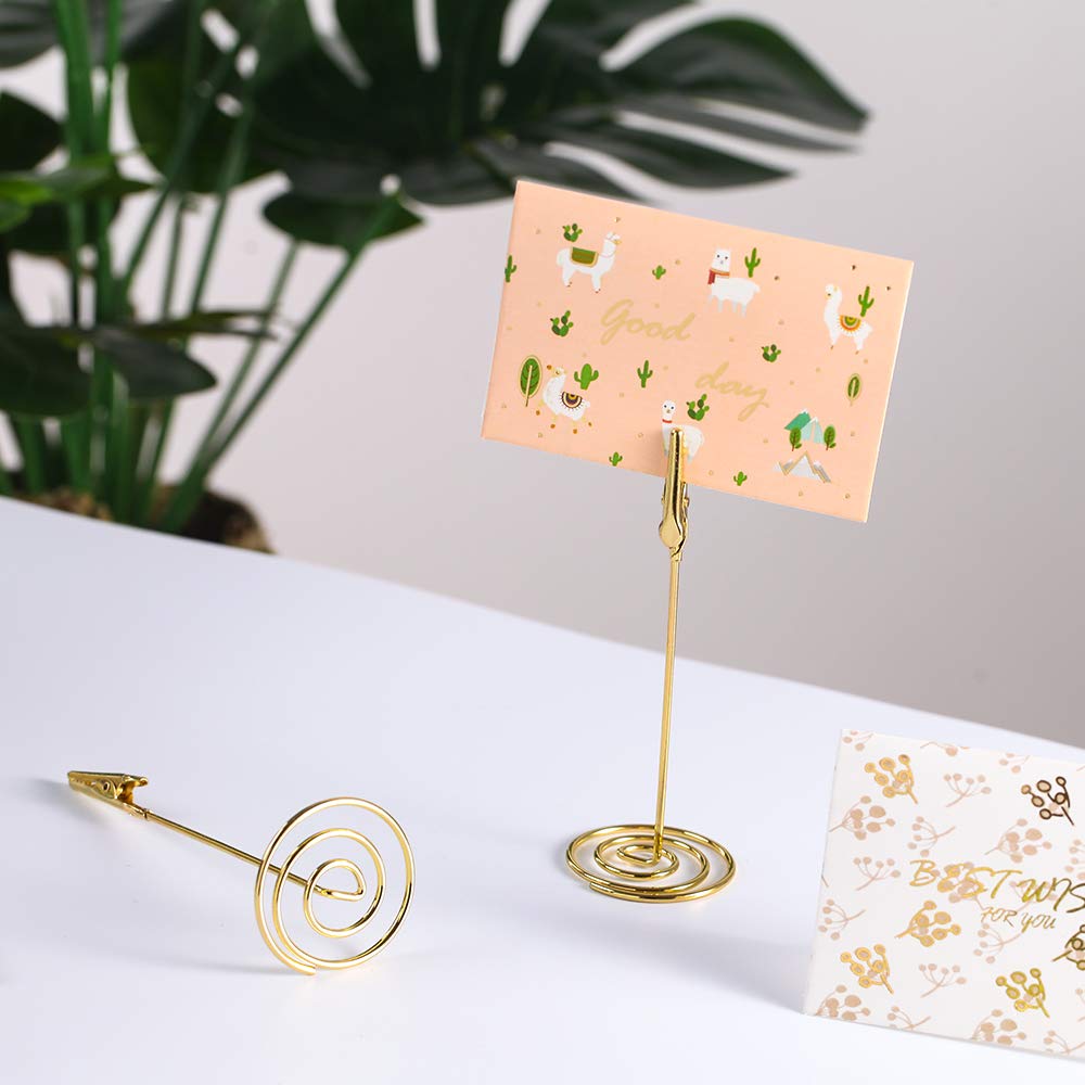 12pcs Place Card Holder Memo Holder Clip Photo Holder Table Number Holder