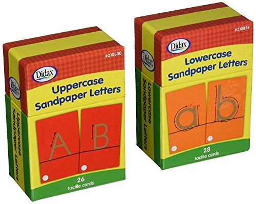 Educational Resources Upper and Lowercase Sandpapers Letters Boxed Set
