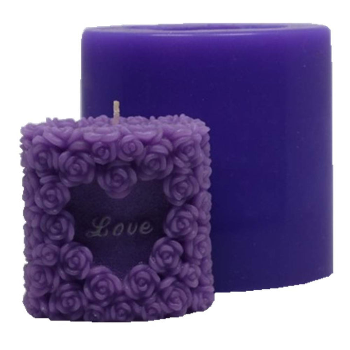 Lovely Wedding Art Candle Mold 3D Rose Soap Candle Molds Decorating Silicone Mold for Candle Making