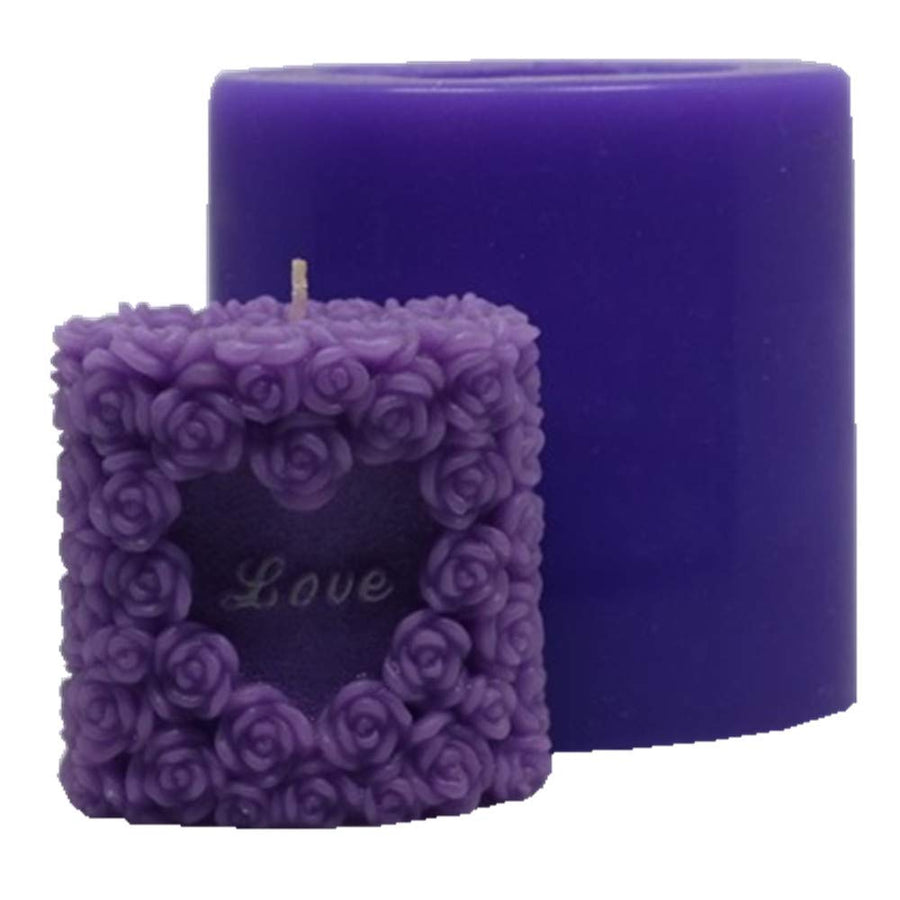 Lovely Wedding Art Candle Mold 3D Rose Soap Candle Molds Decorating Silicone Mold for Candle Making