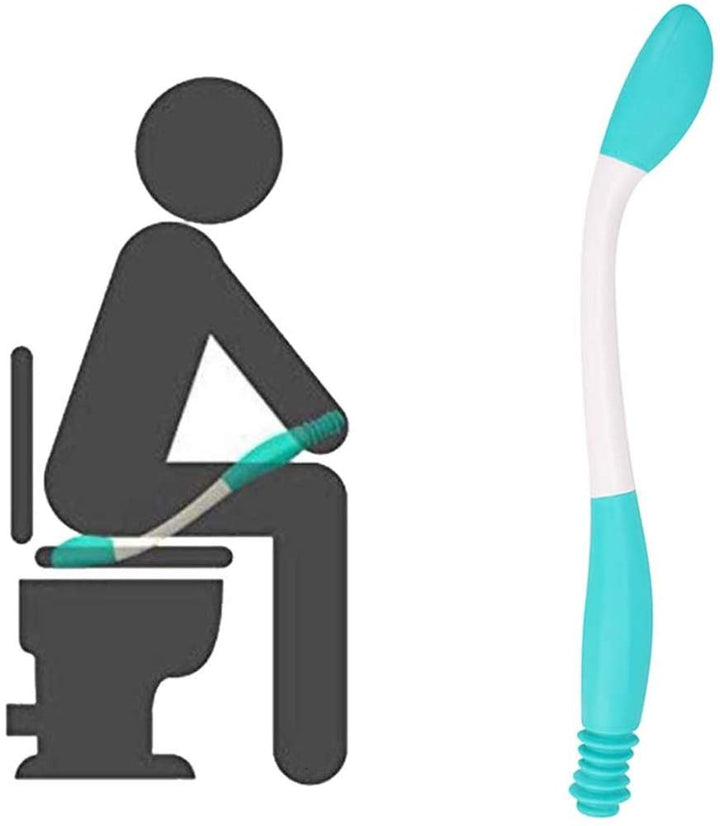 Toilet Paper Aid Wiper Toilet Tissue Aids Tool 15 Long Handle Reach Comfort Bottom Wiper Self Assist Wiping Toilet Aid Self Wipe Helper Assist Holder for Pregnant Elderly Disabled Limited Mobility