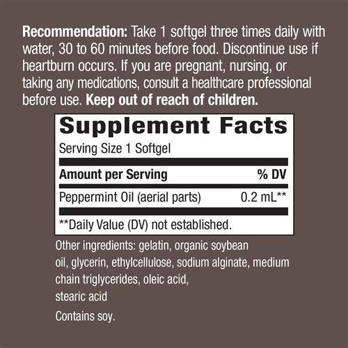 Nature&#39;s Way Pepogest Enteric-Coated Peppermint Oil, Gastrointestinal Comfort, 60 Softgels, Pack of 5